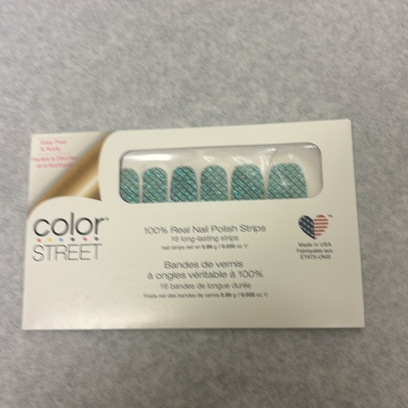 Buy 2 get 1 free( Color street Street Teal, Blue, and Purple Nail Strips - Picture 5 of 6
